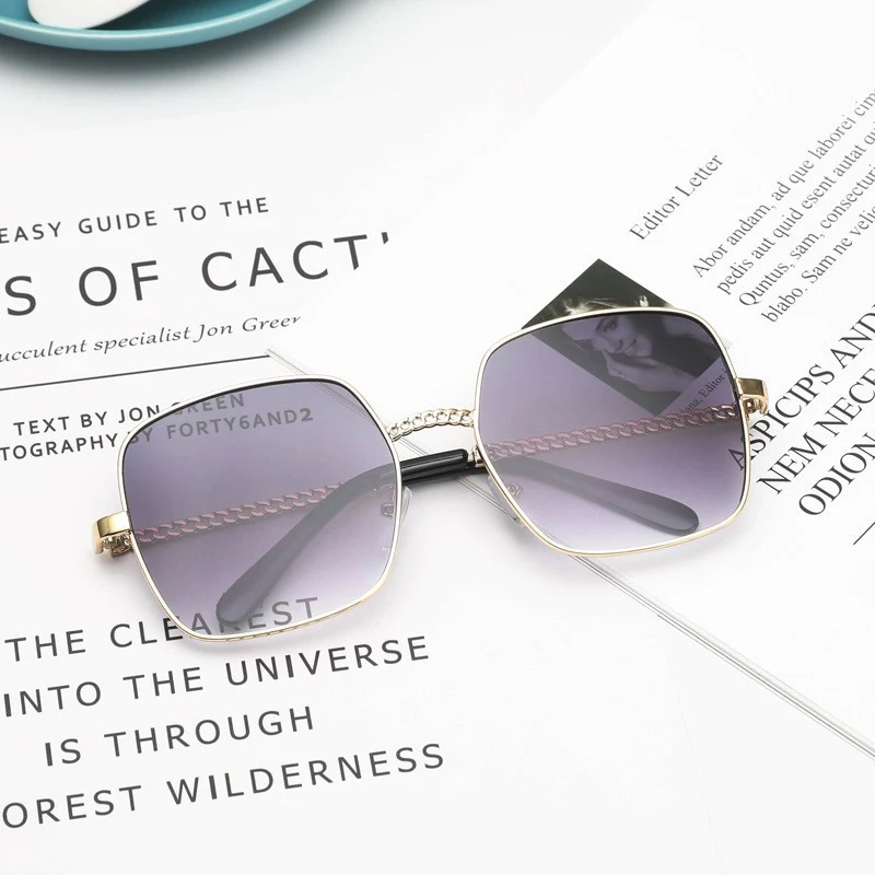 Title 9, Large Frame Hollow Leg Sunglasses provide clear...