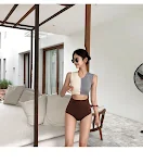 Colorblock High Waist Bare One Piece Swimsuit. Flatter your figure and enjoy comfortable support for a radiant look at t — photo 5