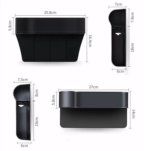 Title 1, Car Seat Gap Storage Box with Wireless Charging...