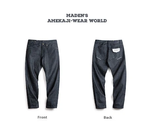 Title 2, Calças Jeans Workwear Retro Retas Masculinas