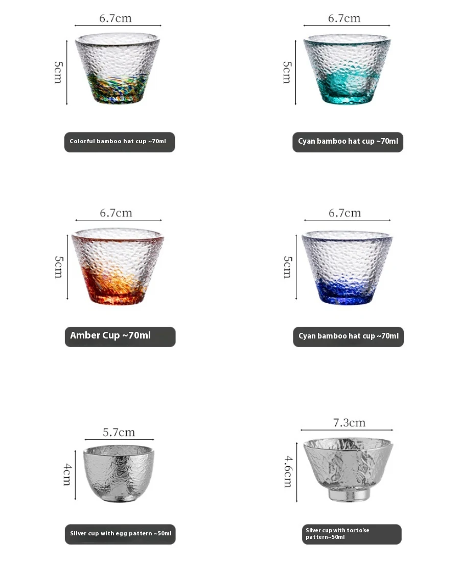 Title 7, Creative Color Glass Cup Sake Cup. Enjoy sake i...