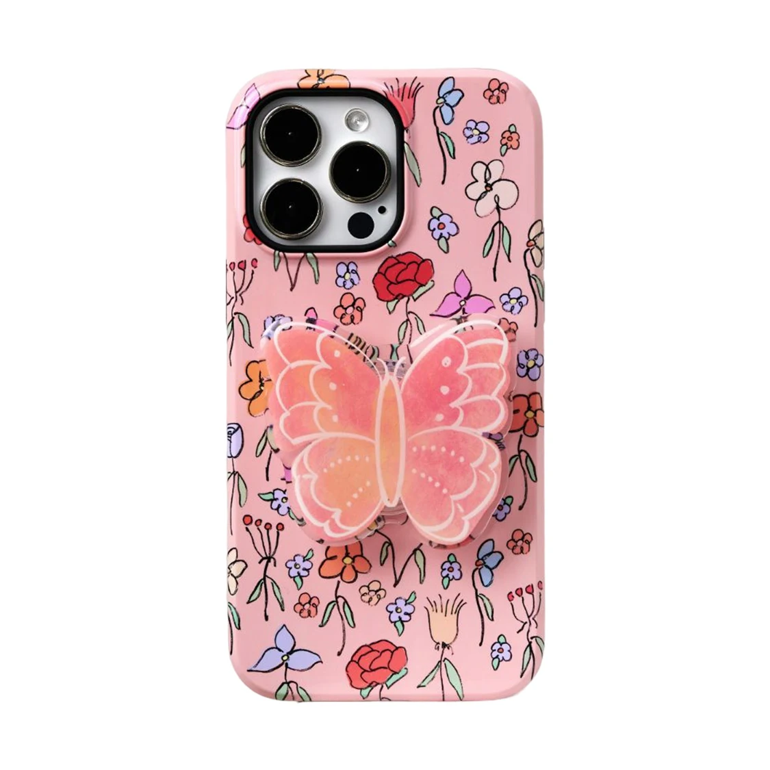 Title 2, Retro Fantasy Flowers Mobile Phone Case for 14P...