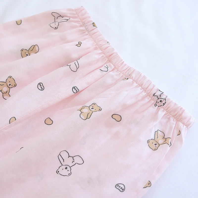 Title 23, Womens Double-Layer Gauze Cotton Pajamas, Thin...