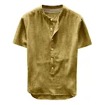 Camisa masculina de algodão liso, conforto e estilo para o seu dia a dia. Perfeita para diversas ocasiões, fácil de combinar e ideal para o homem moderno. — foto 4