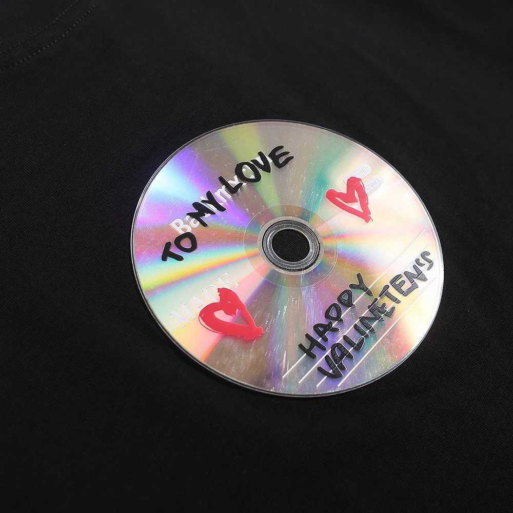 Creative CD Printing Short Sleeve T-shirt — photo 5
