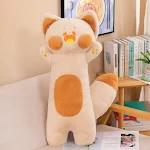 Almofada de pelúcia longa e simples para casa, macia e fofa. Perfeita para abraçar, decorar o quarto ou relaxar no sofá. — foto 6