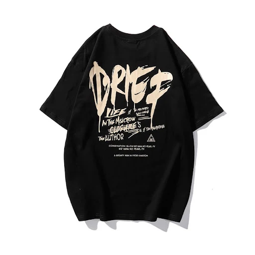 Title 7, Half sleeve student trendy hip hop loose couple