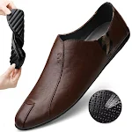 Chaussures homme Peas en cuir souple, semelle souple, confort exceptionnel. Marchez léger avec ces chaussures parfaites. — photo 4