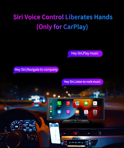Title 5, Gravador de carro Smart Screen com câmeras fron...