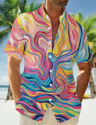 Title 14, Spring and Summer Mens Digital Printing Hawaii...