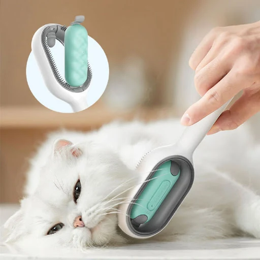 Title 2, Pet grooming brush dematting dog cat comb to re...