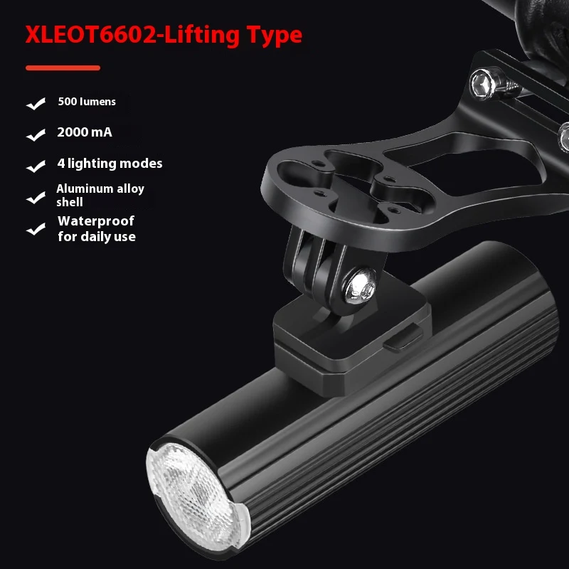 Farol de bicicleta para usar na cabeça, perfeito para pedalar à noite. Iluminação forte e segura, aumentando sua visibilidade e segurança. — foto 2
