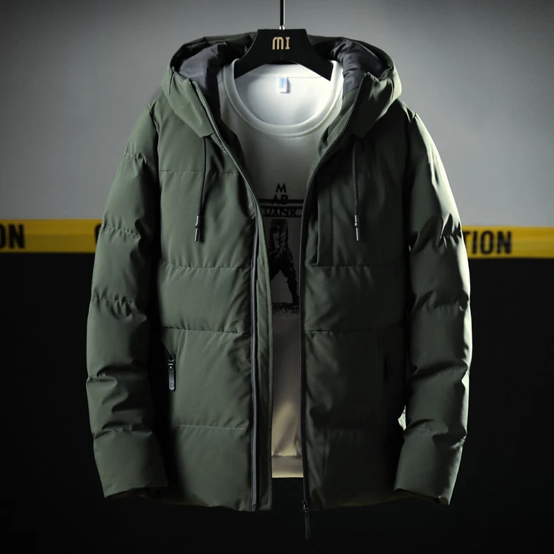 Men's Fashion Casual Solid Color Down Cotton Jacket for warmth and style. Perfect for everyday wear and cold weather, of — photo 7
