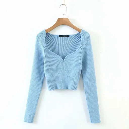 Title 9, Damski sweter francuski w stylu retro brzoskwin...