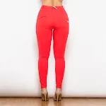 Shascullfites Melody Leggings Vermelhas Modeladoras, Empina Bumbum e Yoga – Treino com Conforto e Curvas Definidas. — foto 12