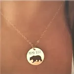 Colar de urso de duas cores de liga — foto 3