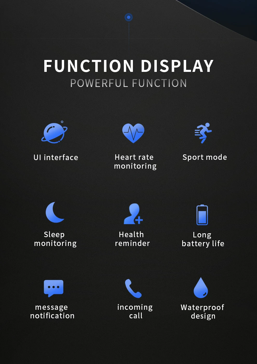 Title 2, Heart Rate Monitoring Pedometer Sports Smartwat...