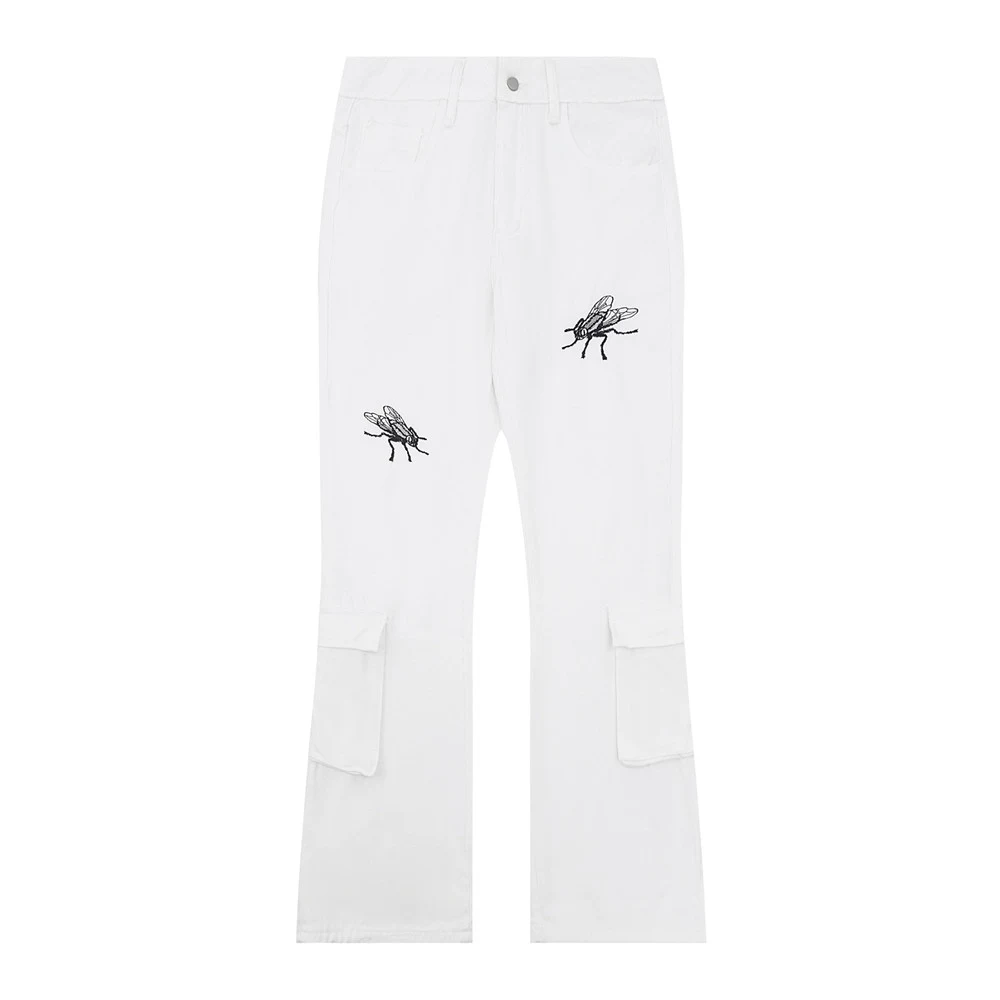 Title 9, Mens Multi-pocket Denim Bell-bottom Pants prov...