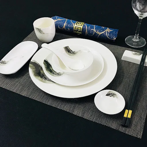Title 18, Chinese Restaurant Hotel Ceramic Tableware Set,...