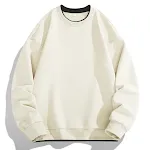 Suéter masculino casual solto com gola redonda, simples e confortável, ideal para uso diário e perfeito para diversas combinações de looks. — foto 2