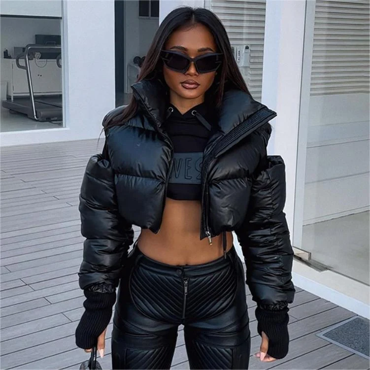 Title 18, Mechanischer Stil Kurz Cardigan Baumwolljacke m...