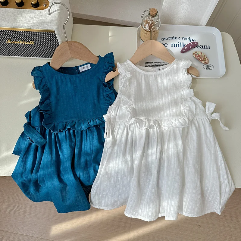 Title 4, Sweet Western Style Jacquard Vest Lotus Leaf Dr...