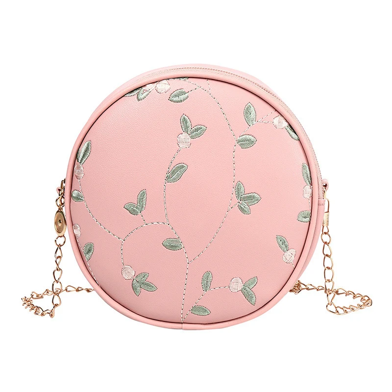 Simple Embroidery Small Round Bag for Women, a stylish and practical accessory for carrying essentials. Perfect for addi — photo 7
