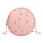 Simple Embroidery Small Round Bag for Women, a stylish and practical accessory for carrying essentials. Perfect for addi — photo 7