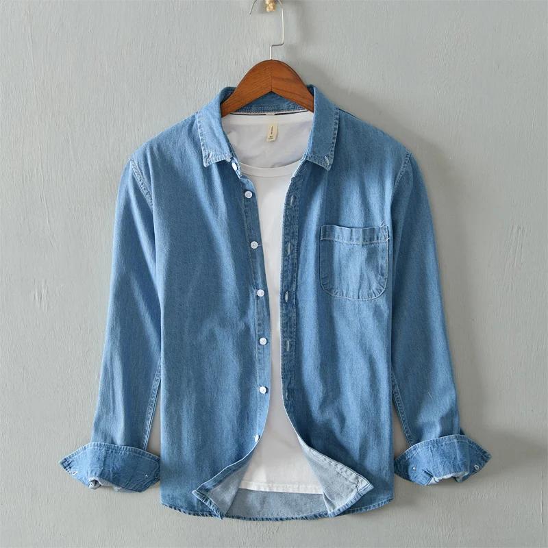 Title 2, Nova Jaqueta Camisa Juvenil Masculina Jeans Man...