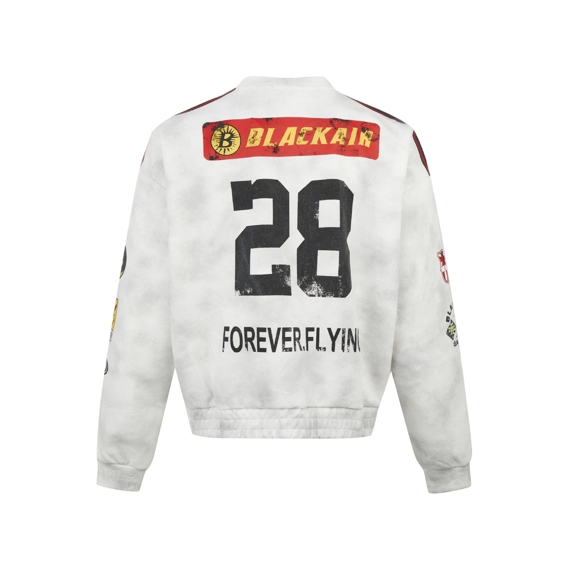 Washed Distressed Racing Design Heavy Top, Special Interest Print, Comfortable Fit, Vintage Inspired Style — photo 1