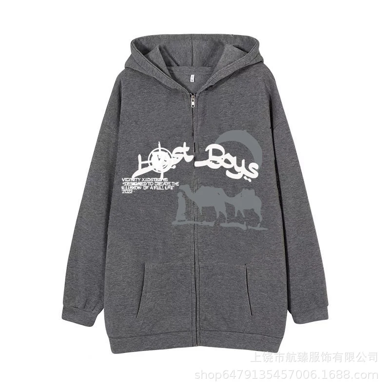 Moletom com zíper Casual Deserto Team Of Camels, perfeito para uso diário, confortável e estiloso. Ideal para um visual descontraído em diversas ocasiões. — foto 20