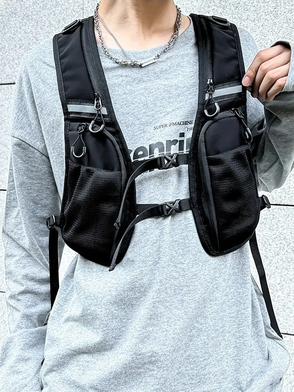 Tactische Crossbody Vest Tas voor Koppels en Skiën, robuust en veelzijdig, ideaal voor avonturen en buitensporten. — foto 2