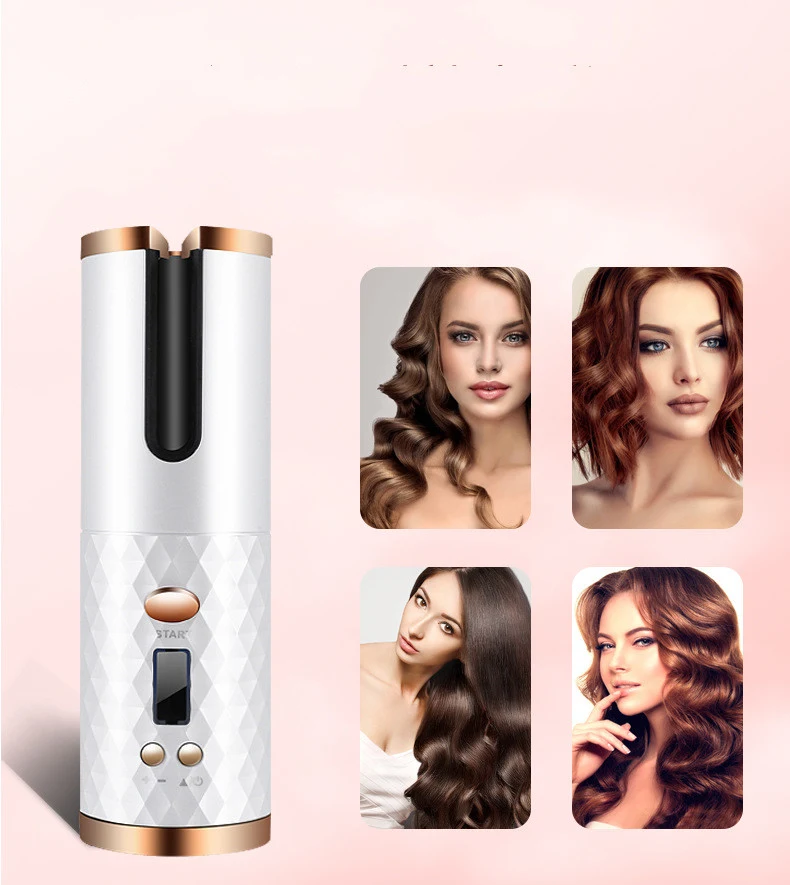 Title 3, Rechargeable Automatic Hair Curler for Women, P...