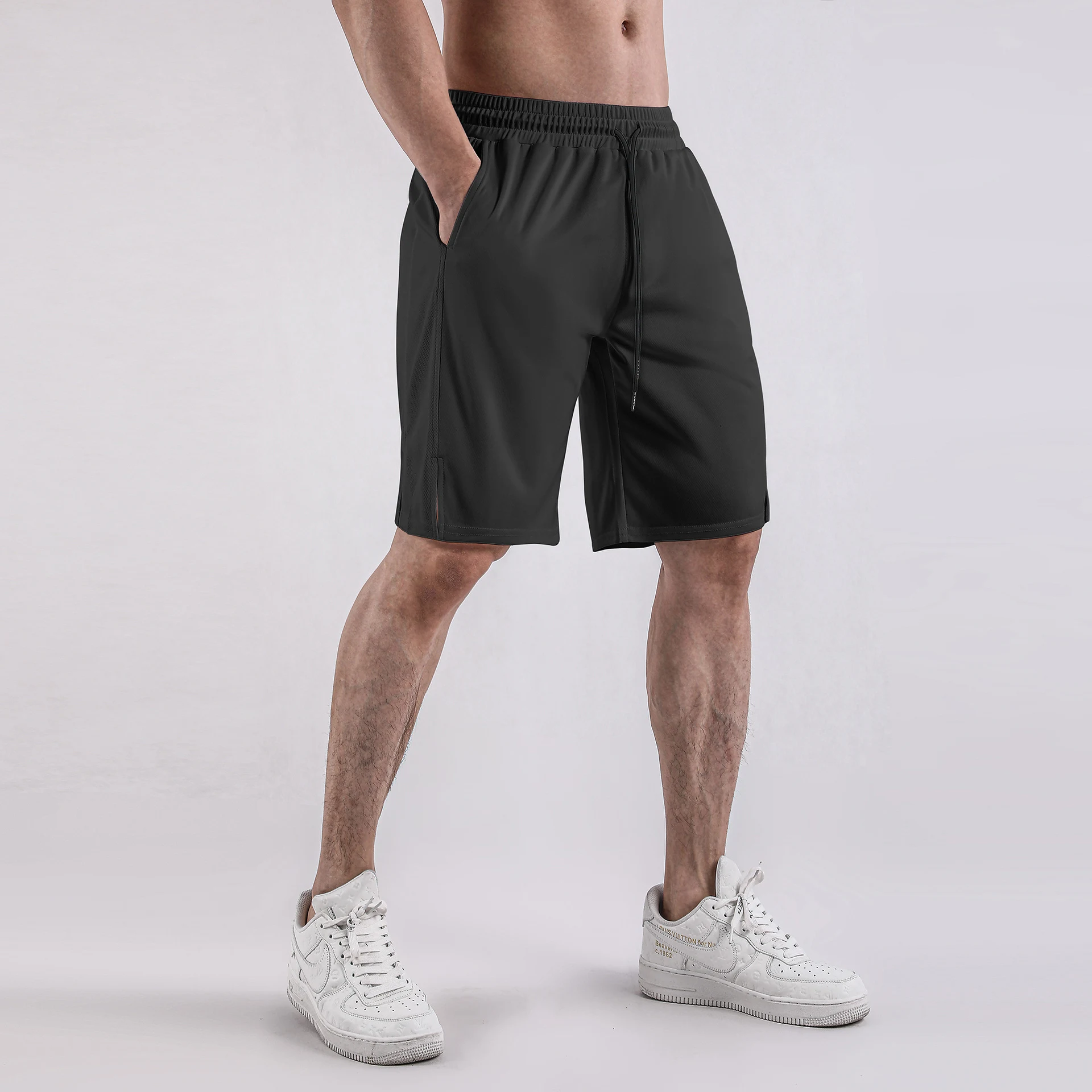 Breathable Quick-Dry Casual Sports Mesh Fabric Shorts offer optimal comfort and performance for workouts and everyday ac — photo 16