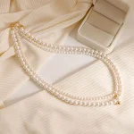 Colar de microesferas de vidro de alta qualidade Perfect Circle. Adicione um toque de sofisticação ao seu estilo com brilho sutil e elegante. — foto 6