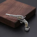 Personalized Creative Pistol Pendant for Men – A Unique Gift. Express your individuality and add style with this custom- — photo 6