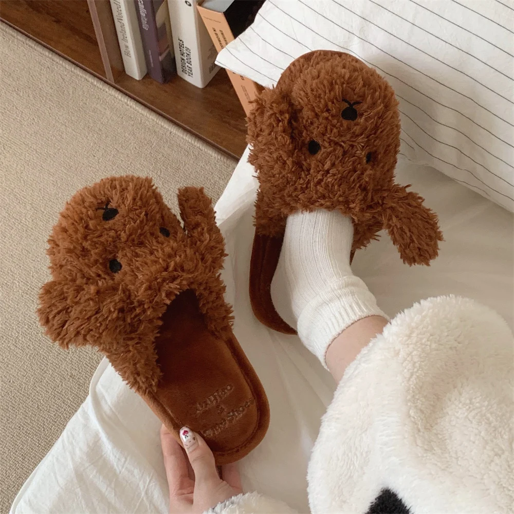 Title 1, Womens Indoor Warm Plush Slippers providing ul...