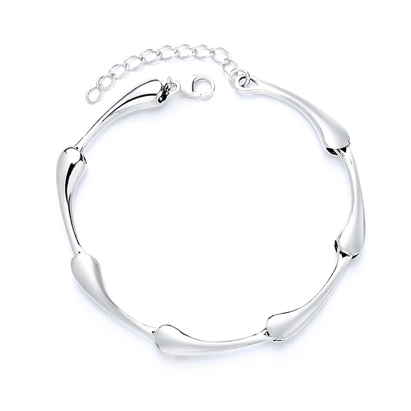 Title 1, Pulseira de prata S925 com design criativo de b...