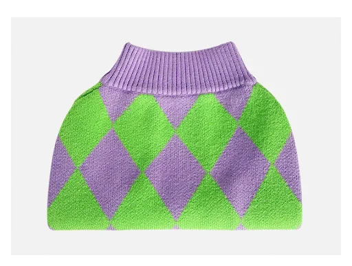 Title 4, Trendy Plaid Clothes Dog Pet Sweater. Warm and ...