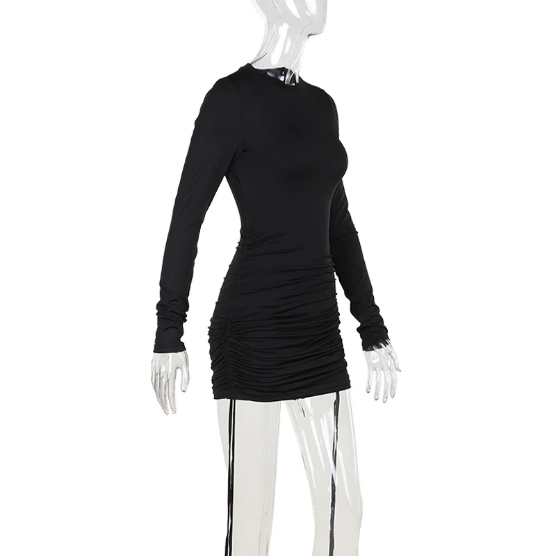 Title 13, Fashionable Elegant Sexy Drawstring Pleated Lon...
