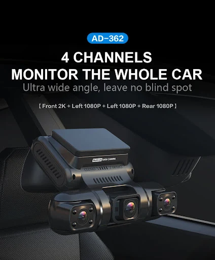 Title 1, Drie-lens dashcam met HD nachtzicht en groothoe...
