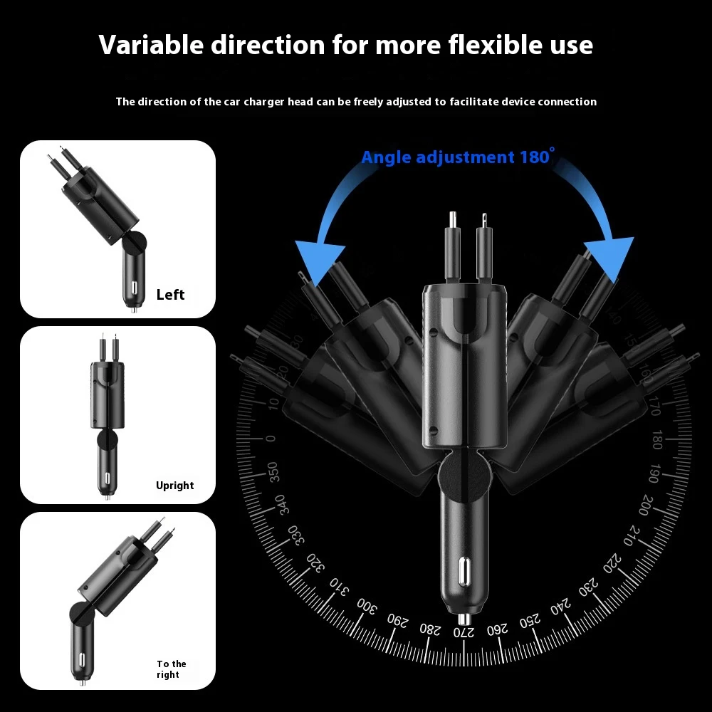 Title 8, Caricabatterie per auto Alloy Filo Flessibile 1...