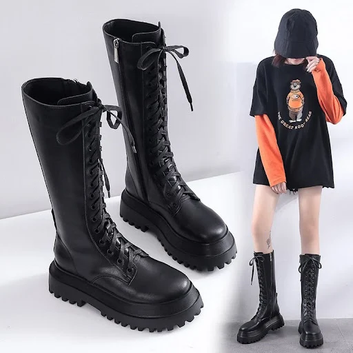 Title 2, Womens High-Top Plus Velvet Platform Ski Boots