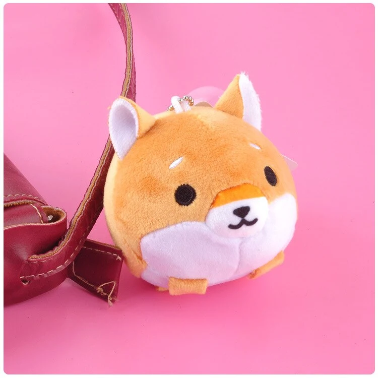 Title 4, Cartoon Plush Shiba Inu Doll Pendant Keychain A...