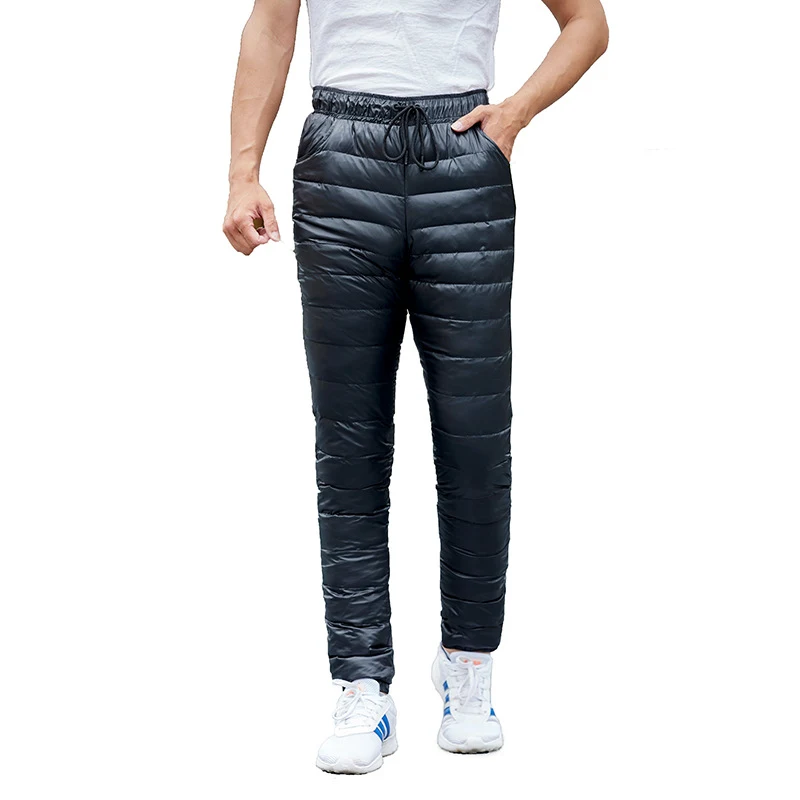 Title 4, Warm, Thick Down Cotton Pants for Sports and Ou...