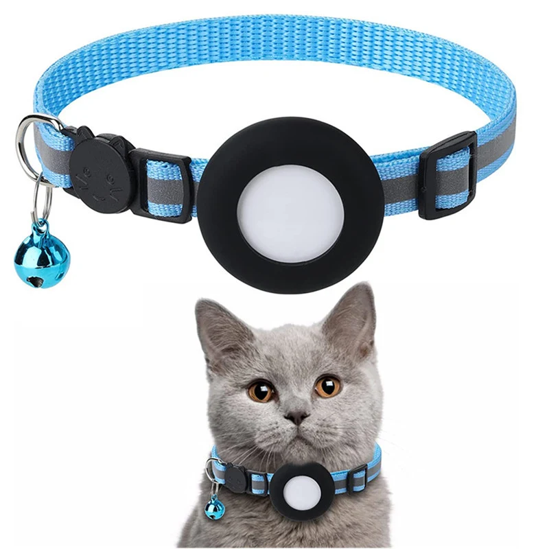 Title 17, Cat Dog Collar Airtag Reflective Anti-lost Loca...
