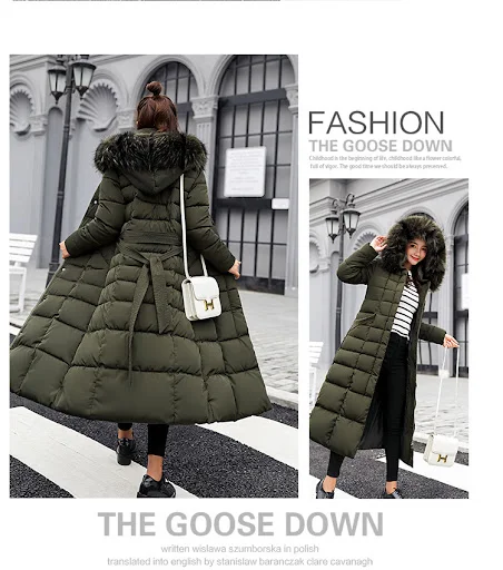 Title 20, Thick warm down jacket coat female