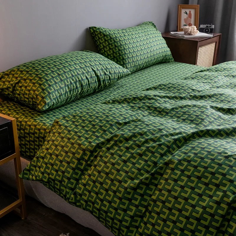Title 3, Pure Cotton Fitted Sheet Quilt Set for ultimate...