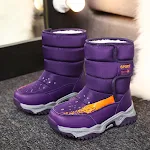 Warme mittelgroße Stiefel für Kinder Flauschige Schuhe für Kinderfüße Bequeme und kuschelige Kinderschuhe, ideal für kalte Tage, halten die Füße warm. — foto 3