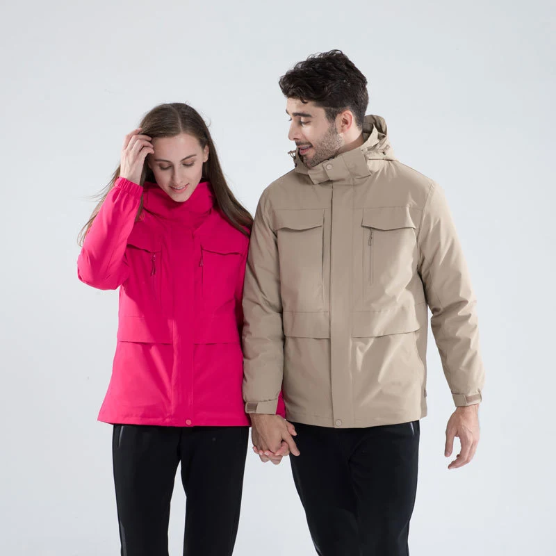 Title 4, Plus Size Mountaineering Multi-pocket Three-in-...